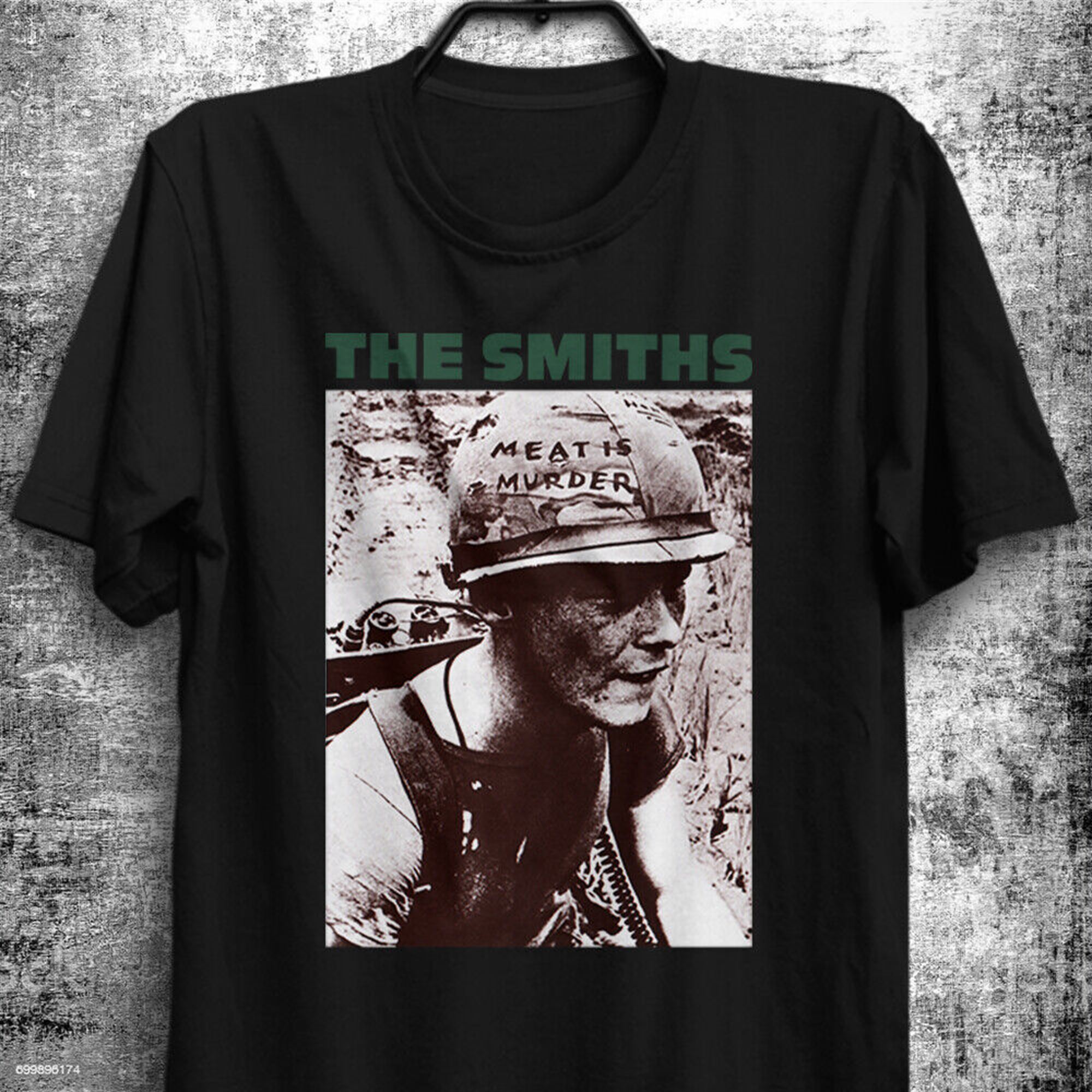 The Smiths Meat Is Murder Album Cover Rock Band Morrissey Johnny Marr T-shirt